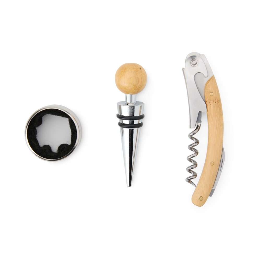 Kit Vinho Bambu 3 Peças 08169